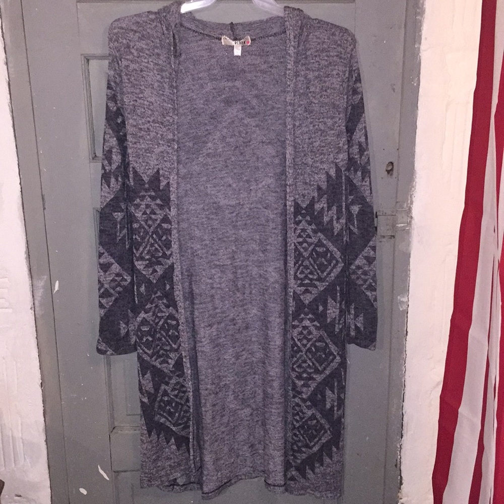 PLUS SIZE Aztec Long cardigan